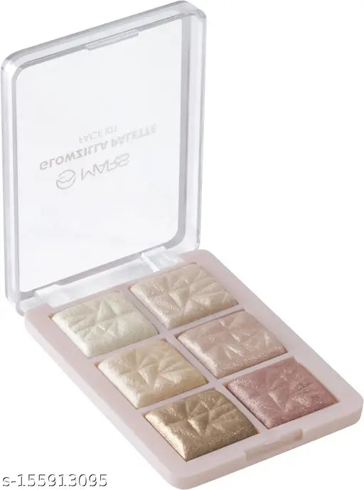 MARS 6 Shade illuminating Backed Highlighter and Blusher Palette Highlighter (Shade-02)