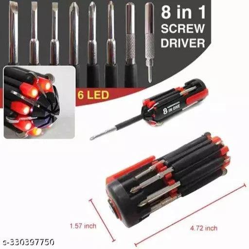 8 In 1 Screwdriver Set Multipurpose Stainless Steel Screwdriver Set