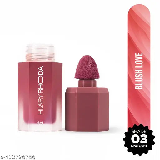Hilary Rhoda Blush Love | Highly Pigmented Liquid Blush & Super Dewy Finish | Leak-Proof | 6ml (Spotlight - Shade 03)