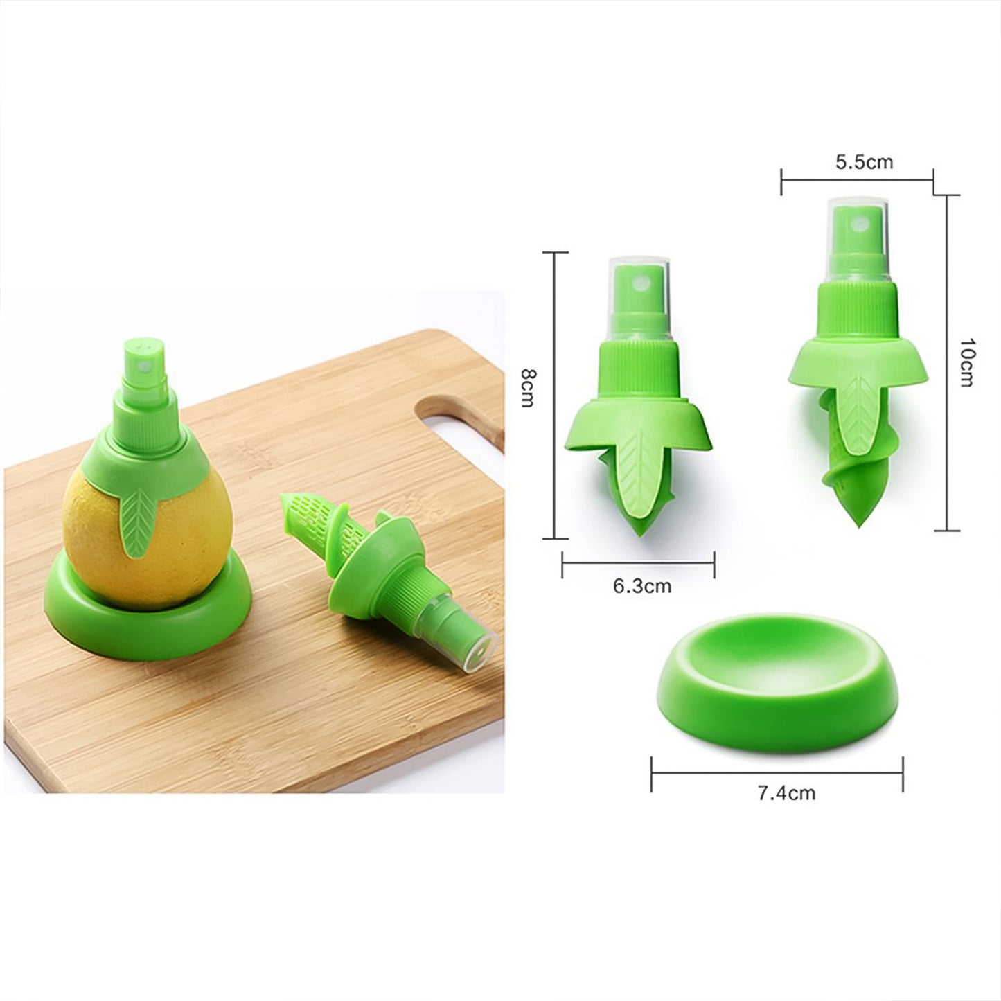 Creative Lemon Sprayer Fruit Juice Citrus Lime Juicer (3 Pcs Set) - Springkart 