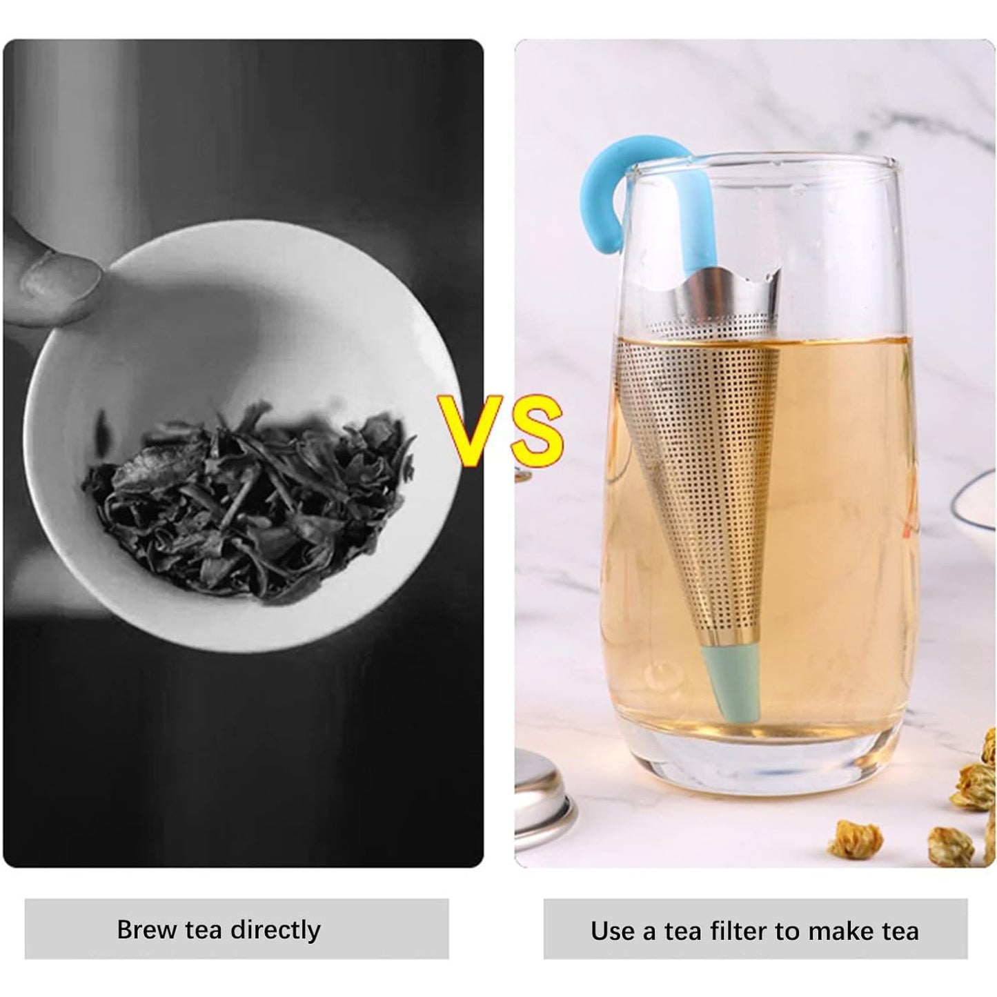 Reusable Cute Umbrella Tea Strainer With Tray Stand (1 Pc) - Springkart 