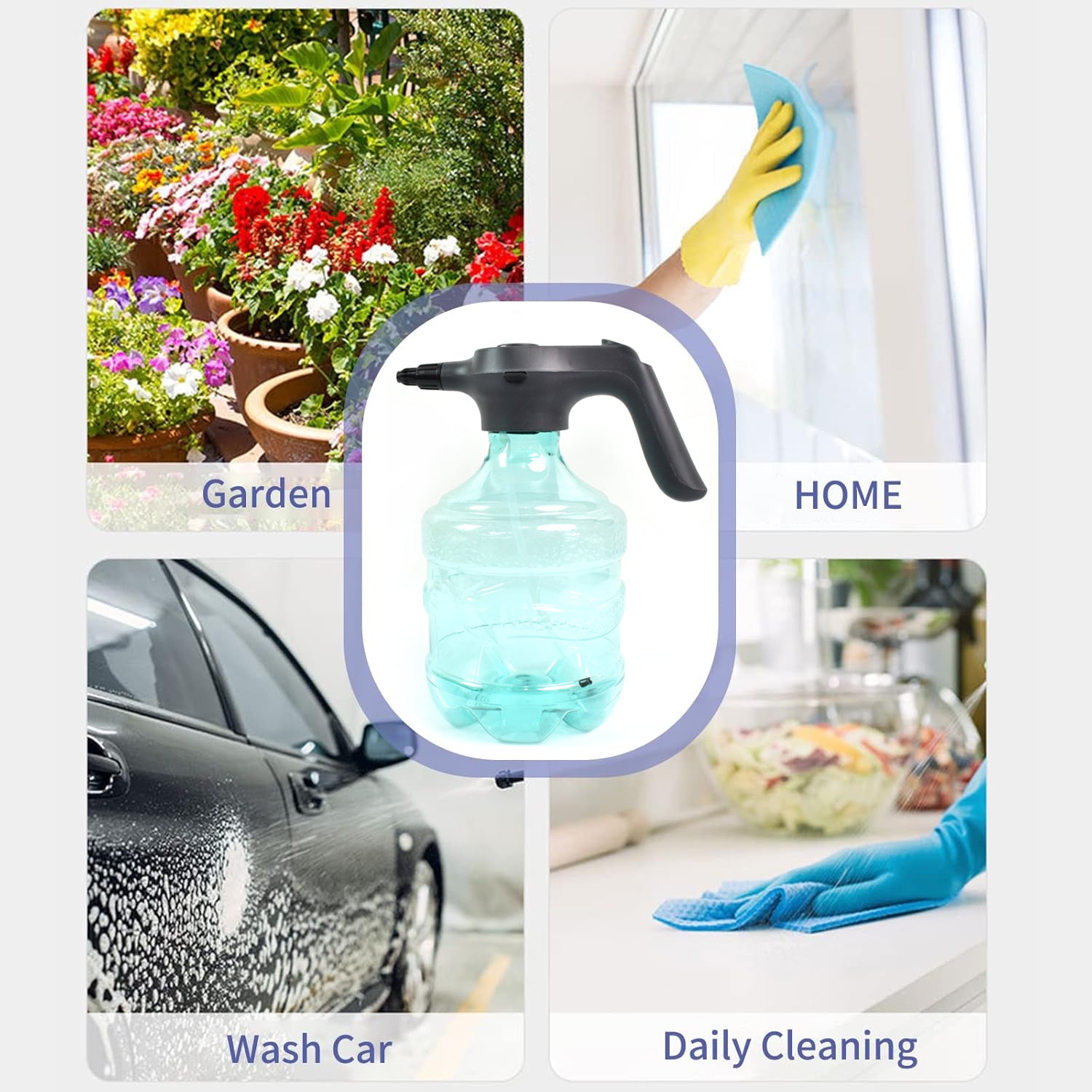Electric Spray Bottle Garden Sprayer Automatic Watering Can (1 Pc 4 Ltr. Approx) - Springkart 