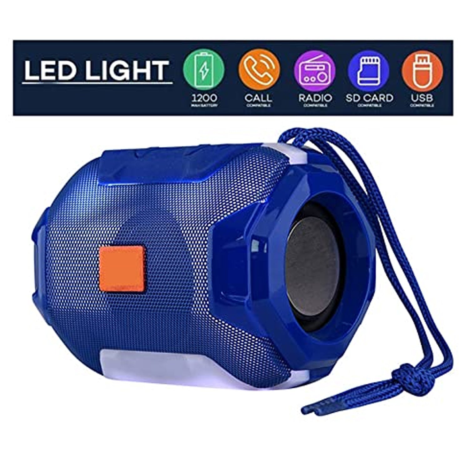 6155 Wireless Rechargeable Portable Premium Dj Bass Multimedia Speaker - Springkart 