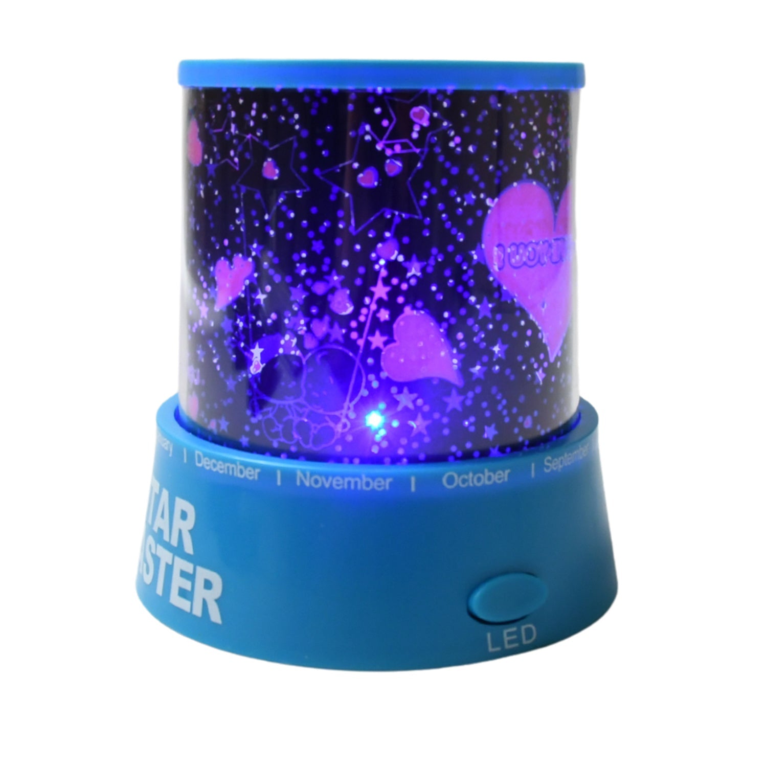 LED Projector Night Light Amazing Lamp, 3 Battery operated lamps, Rotation With the music Function, Master for Kids Bedroom Home Decoration Night Romantic Gift (Battery Not Included / 1 pc) - Springkart 