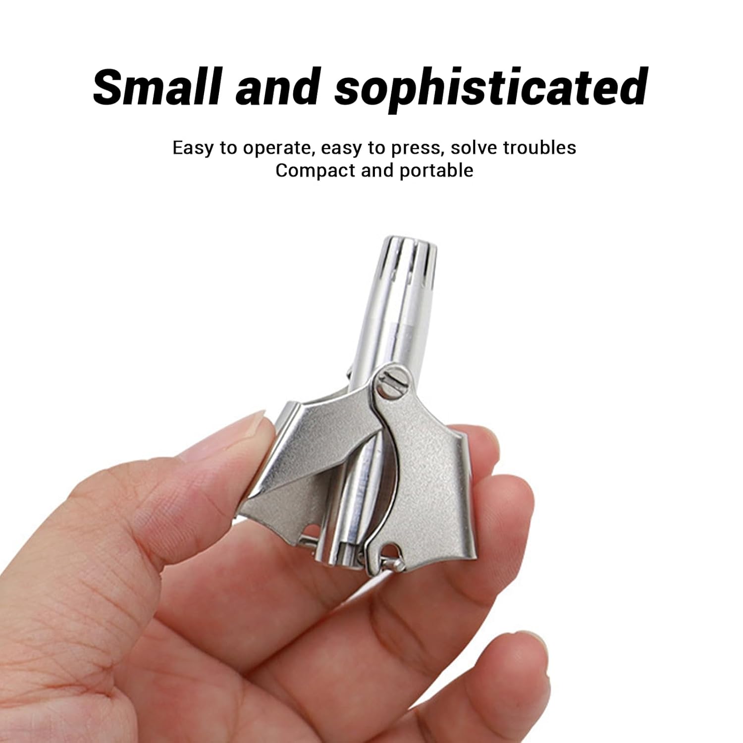 Stainless Steel Painless Nose Hair Remover (1 Pc) - Springkart 