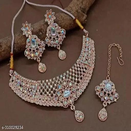 Rose gold Plated jewellery Set - Springkart 