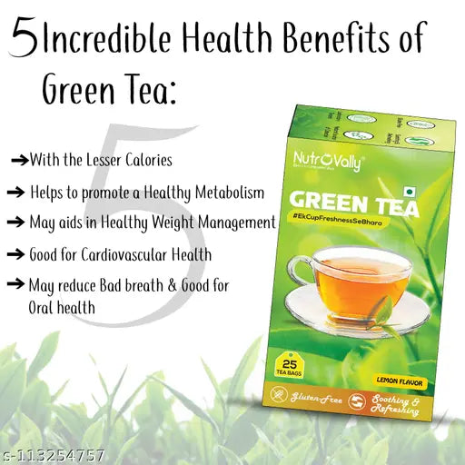 Lemon Green Tea For Weight Loss|Lemon Green Tea (50 Tea Bags)