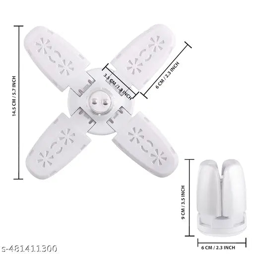 HOME 25 WATT 4 FAN LED  BULB LIGHT DECORATIVE PACK OF 3