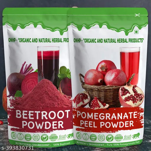 100% Pure Organic Beetroot Powder Pomegranate Peel Powder Natural Combo |Face Pack - Springkart 