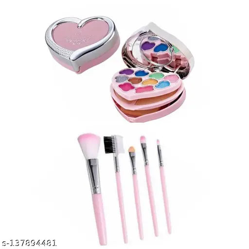 MINI MAKEUP KIT WITH 5 PCS MAKEUP BRUSH SET
