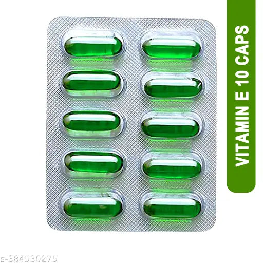 Vitamin E Face Pimple remove, Glowing Skin & hair care (10 Caps) - Springkart 