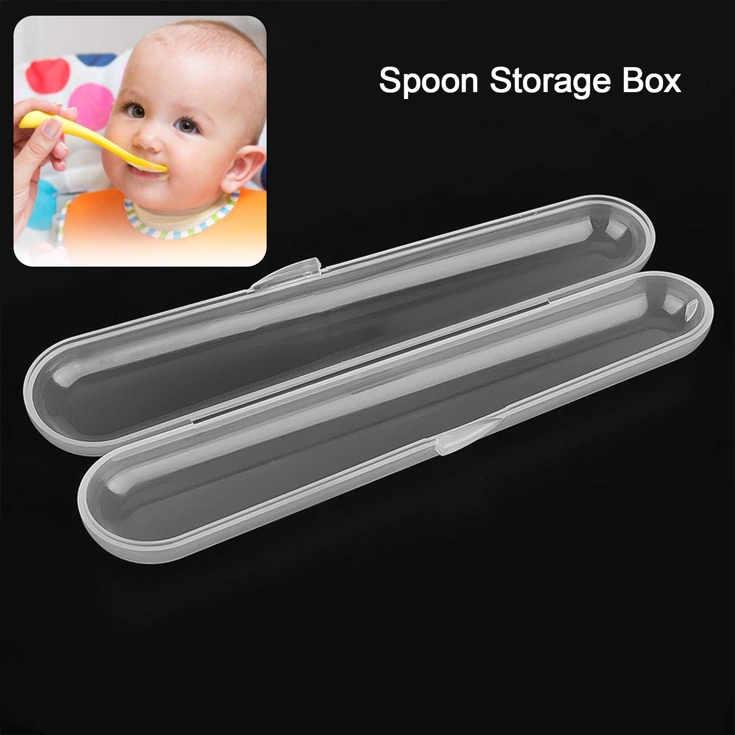 Food Grade Plastic Spoon Storage Box (1 Pc) - Springkart 