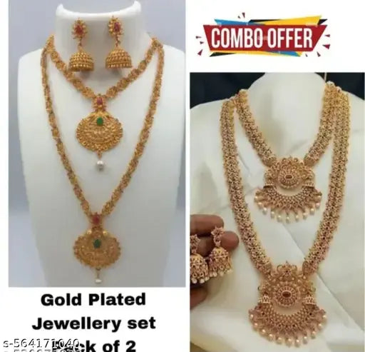 Twinkling Beautiful Jewelery Necklace Combo Set For Girls and Women
