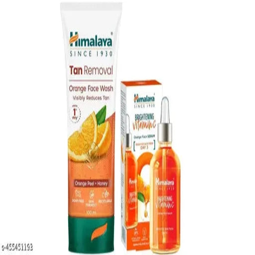 Himalaya Tan Removal Orange Face Wash With Orange Face Serum (15ml)