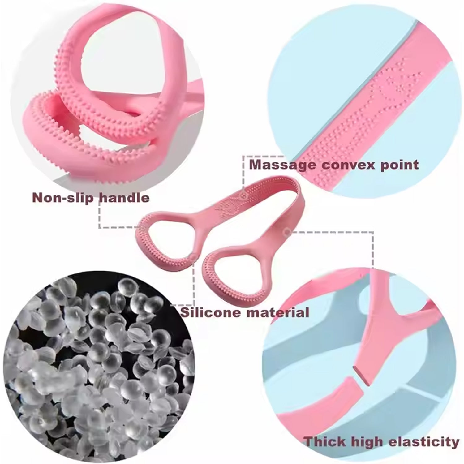Silicone Resistance Bands Fitness Elastic Stretch (1 Pc) - Springkart 