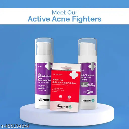 Derma Co Sali-Cinamide Anti-Acne Face Wash with 2% Salicylic Acid & 2% Niacinamide - 80ml (Pack of 2)