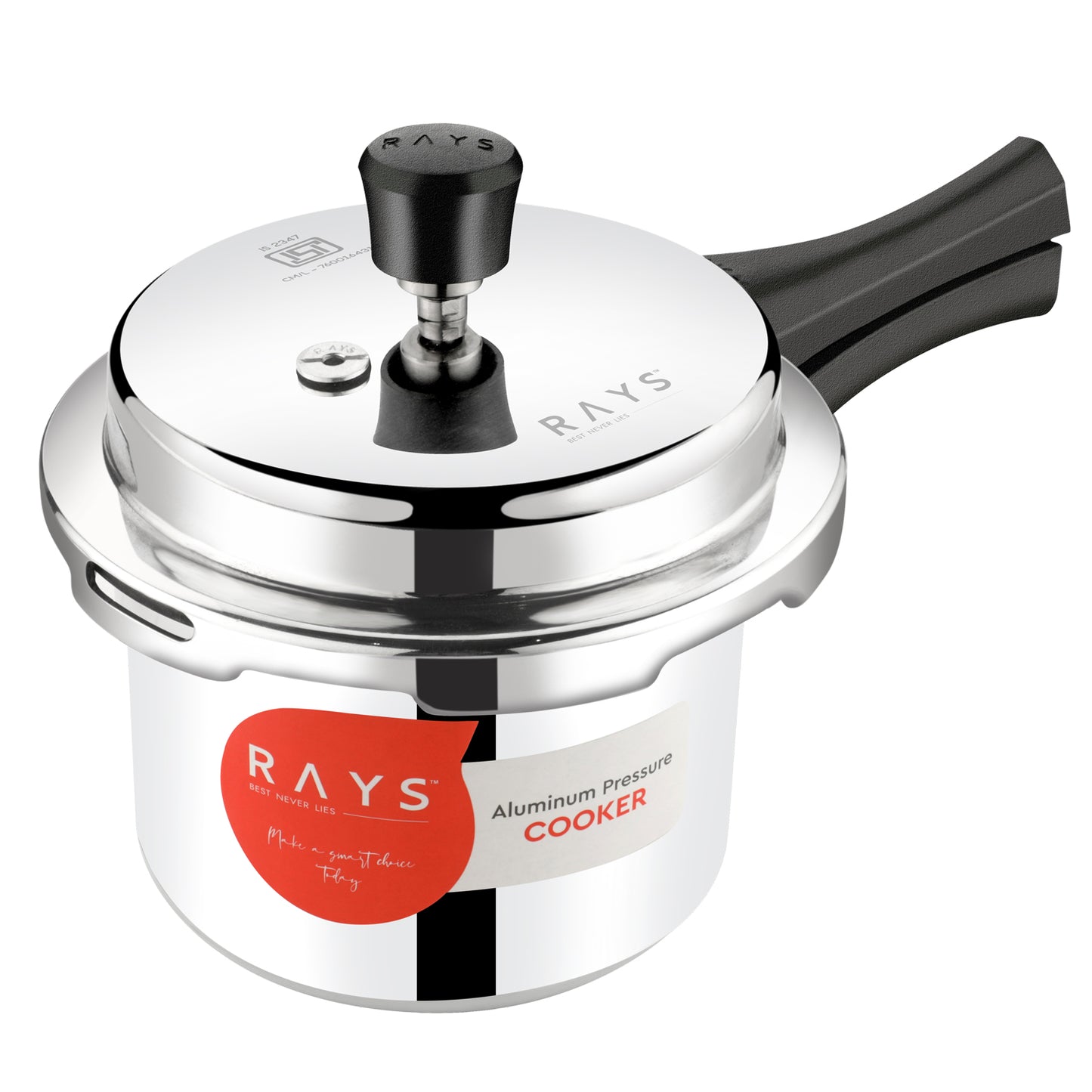 Aluminium Rays Aura Pressure Cookers With Outer Lid (1.5 Litres) - Springkart 