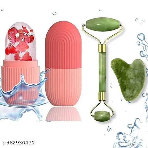 4 Pcs combo Ice Roller For Face, Facial Massager