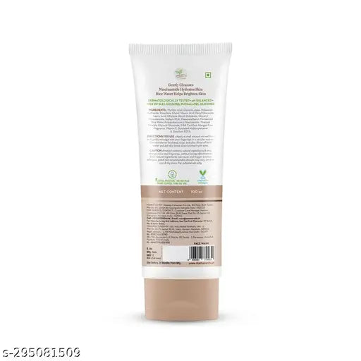 Mamaearth Rice Face Wash With Rice Water & Niacinamide for Glass Skin - 100 ml