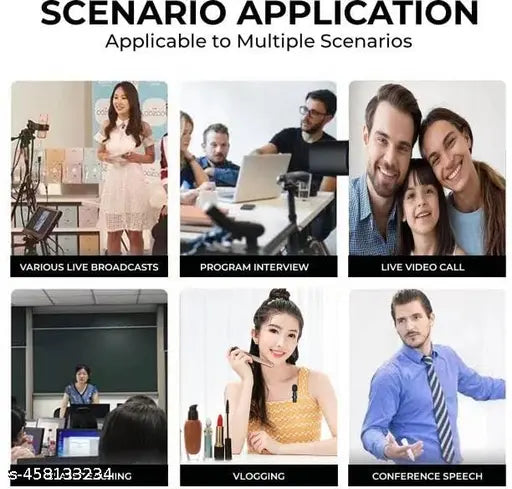 deep Dual Wireless Microphone Plug and Play,Live Stream & Video Recording (K-9 Double Microphone)