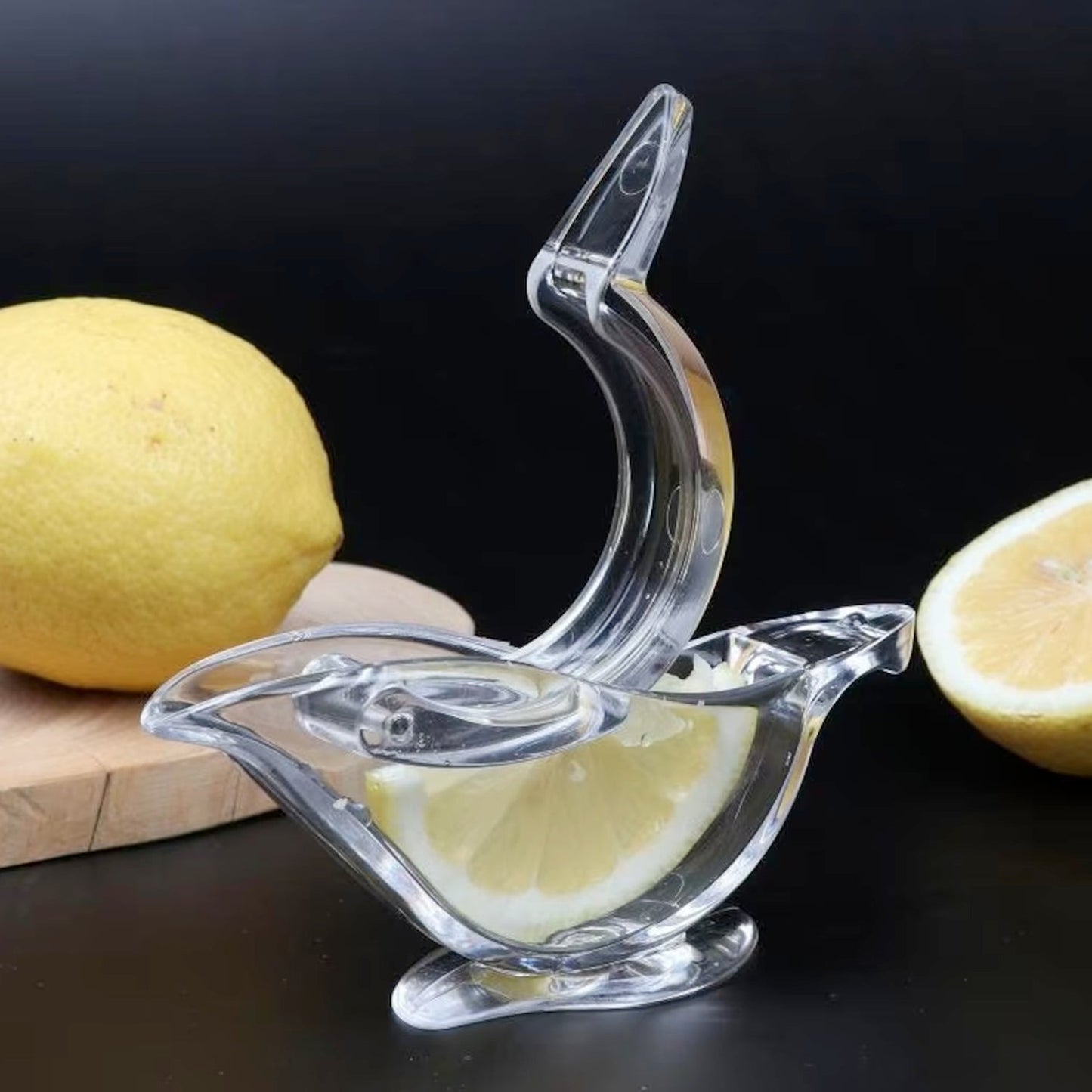 Manual Lemon Slice Squeezer - Portable Transparent Fruit Juicer, Bird-Shaped Hand Juicer for Orange, Lemon & Lime (Color Box) - Springkart 