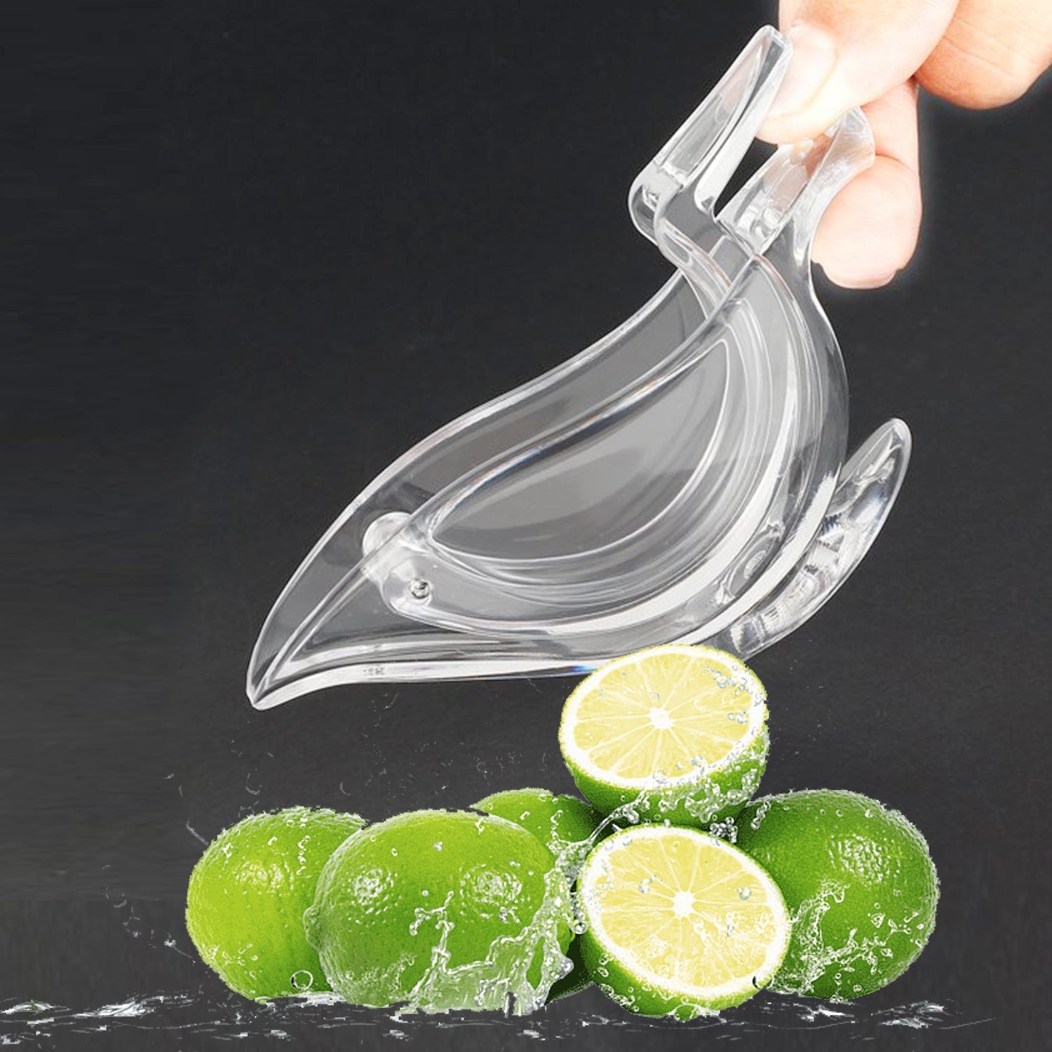 Manual Lemon Slice Squeezer - Portable Transparent Fruit Juicer, Bird-Shaped Hand Juicer for Orange, Lemon & Lime (Color Box) - Springkart 