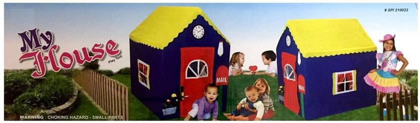Mintorsi Jumbo Size my house play Tent House For Kids  (Blue)