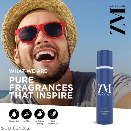 ZM Zayn & Myza Calix No Alcohol Deodorant for Men | Long Lasting | Fresh Fragrance, 150ml