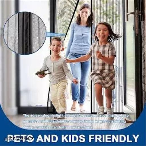 Mesh Magnetic Mosquito Screen Door Net Curtain with Magnets - Springkart 