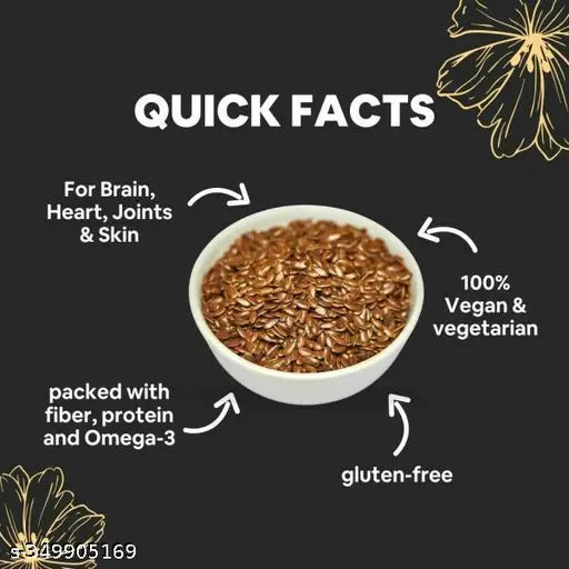 Maayka Premium |Flax Seeds 200 gm x 2 Packs (Buy one get one free)- Alsi Seeds | Fibre Rich | Flax Seeds for Hair Growth | Seeds for Eating