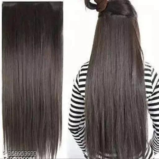 Straight Synthetic Hair Topper, Hairpiece/Hair Extensions for Women/Girls - Springkart 