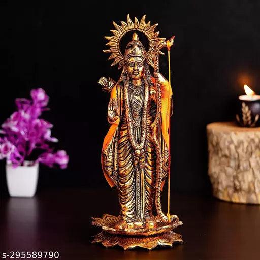 Lord Ram Idol Murti Antique | Gold Metal Statue - Springkart 