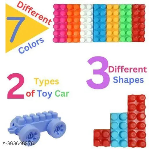 Educational Building Blocks 100 pieces, Plastic medium Size building block for kids