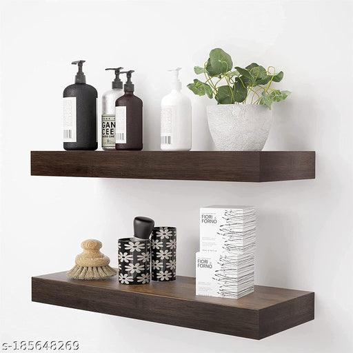 Kitchen Rack ,Wooden Bathroom Shelf, Multipurpose Rack Stand ,Corkscrew/Wooden Wall Kitchen Rack Wall Mounted Racks, Organizer, Shelf for Kitchen Storage Boxes - Springkart 