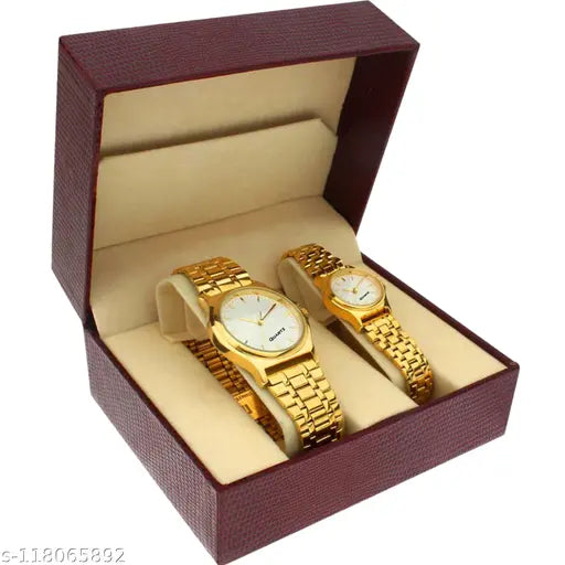Golden Couple Watch For men's & Women's