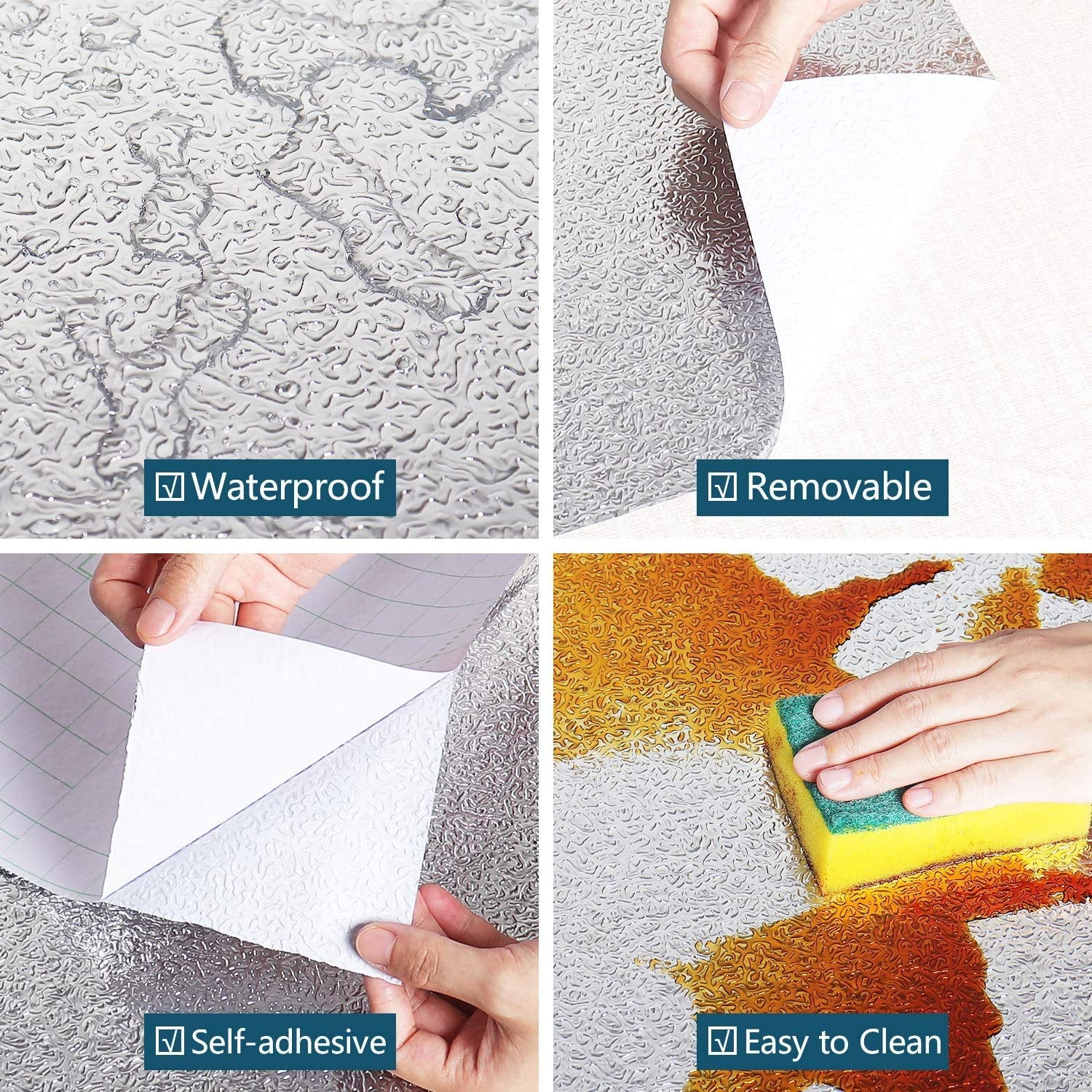 Self-adhesive Kitchen Back Splash Wallpaper Aluminum Foil Wall Paper (60200 Cm) - Springkart 