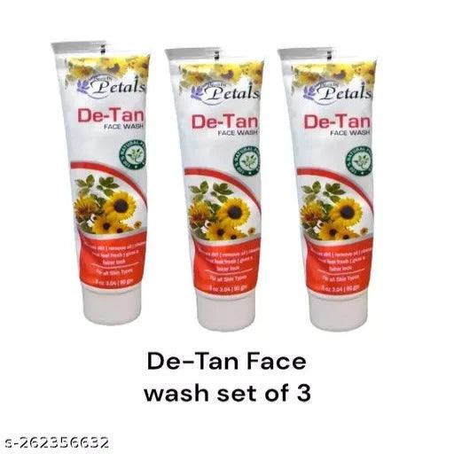 De-tan face wash set of 3