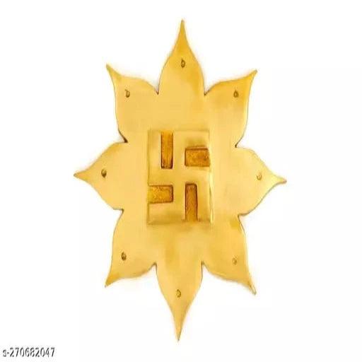 8 petal swastik lotus in brass - CVR07 - Springkart 