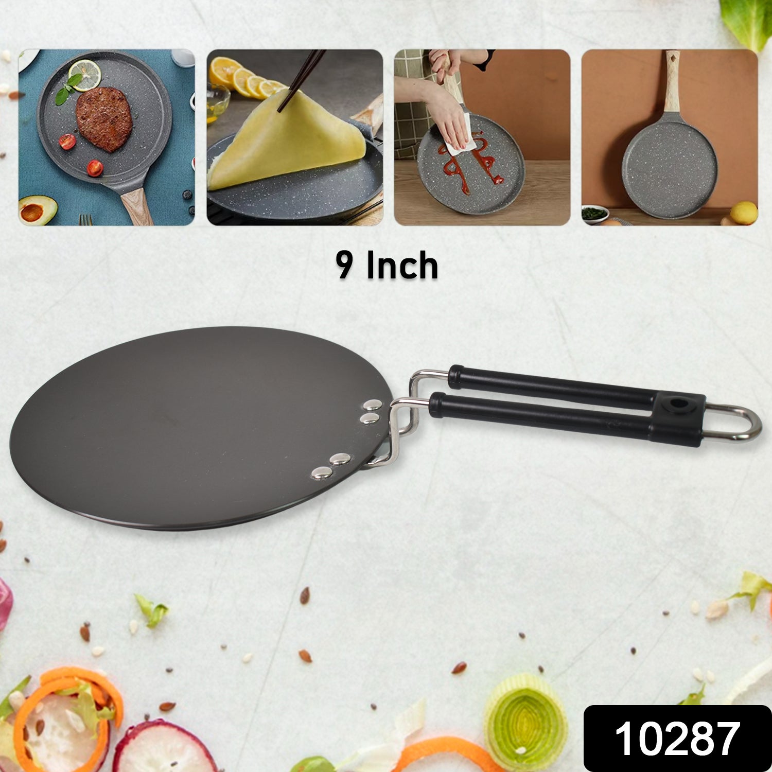 Multi Purpose Aluminium Roti Tawa (9 Inch) - Springkart 