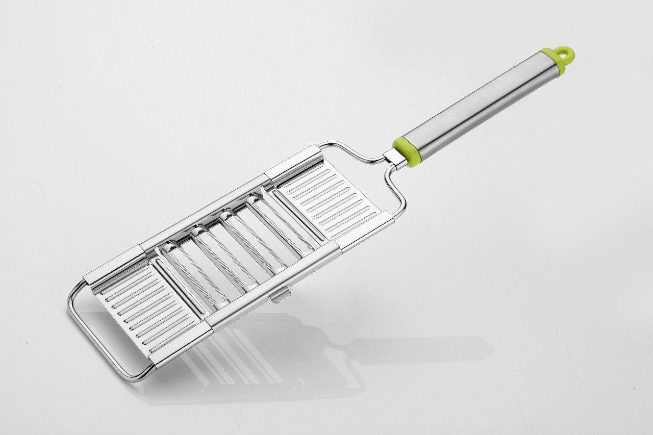 2142 6 In 1 Stainless Steel Kitchen Chips Chopper Cutter Slicer And Grater With Handle - Springkart 
