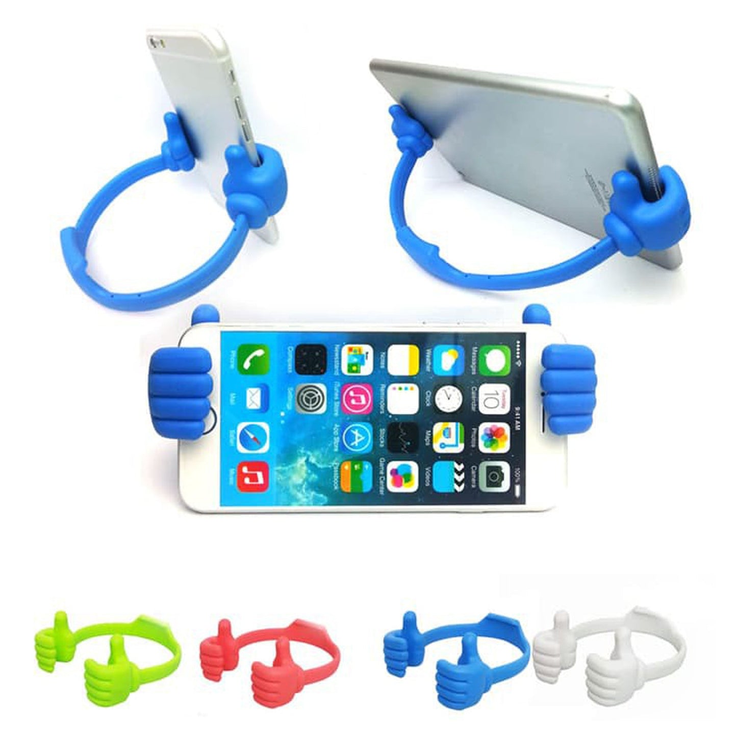 6132 4 Pc Hand Shape Mobile Stand Used In All Kinds Of Places Including Household And Offices As A Mobile Supporting Stand. - Springkart 