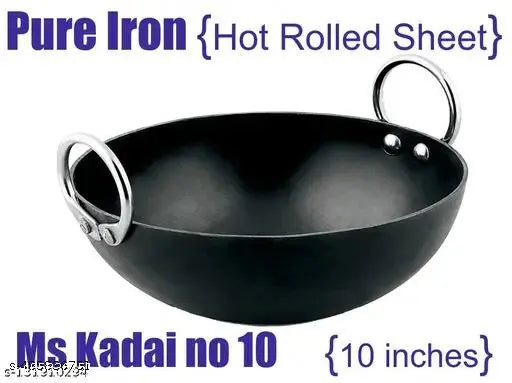 Iron/Loha Kadai No.10 (10 inches)