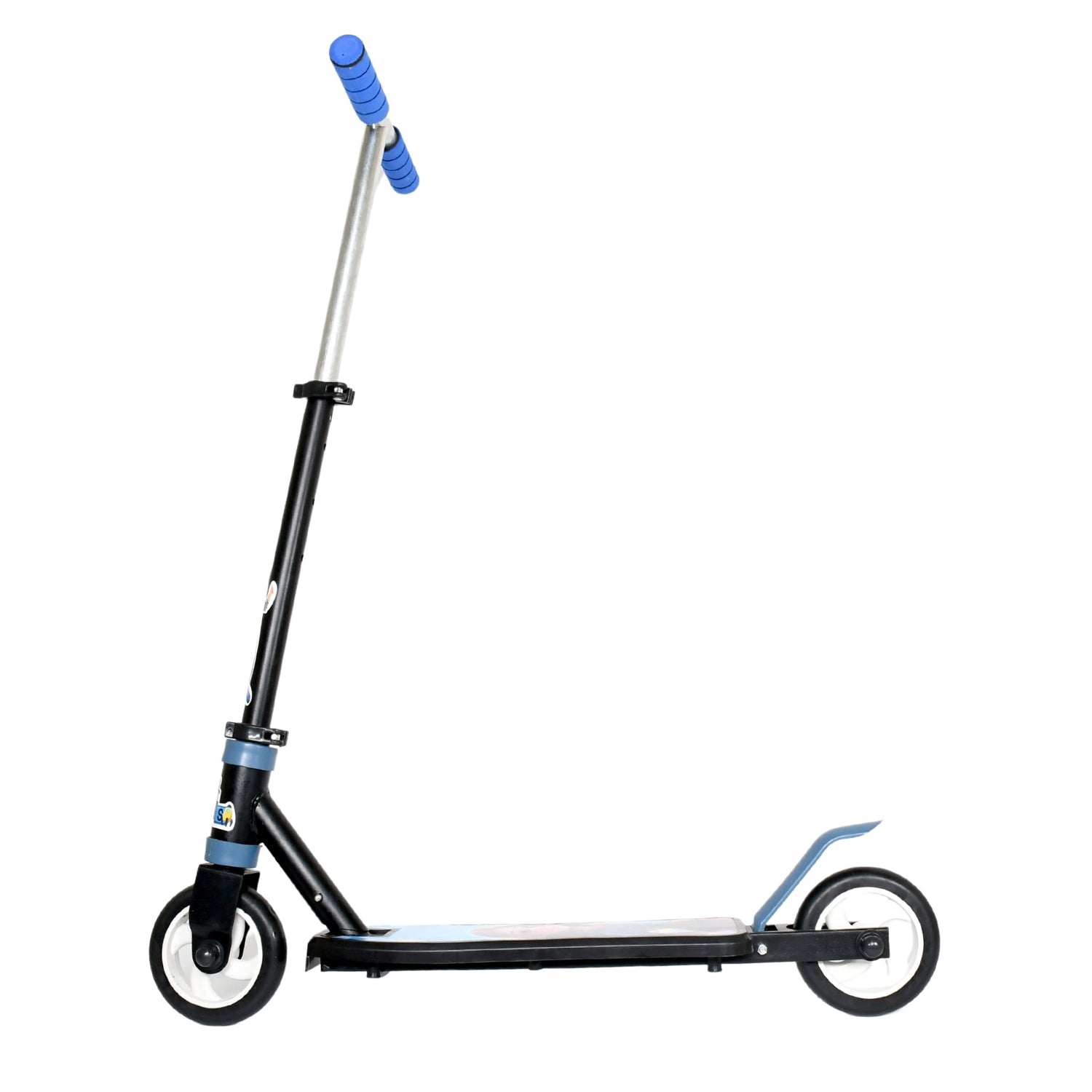 Basic Kids Ride On Leg Push Scooter For Boys And Girls (4 - 8 Years Old Kids) Foldable Scooter Cycle With Height Adjustment For Boys And Girls Multicolor (1 Pc 2 Wheel) - Springkart 