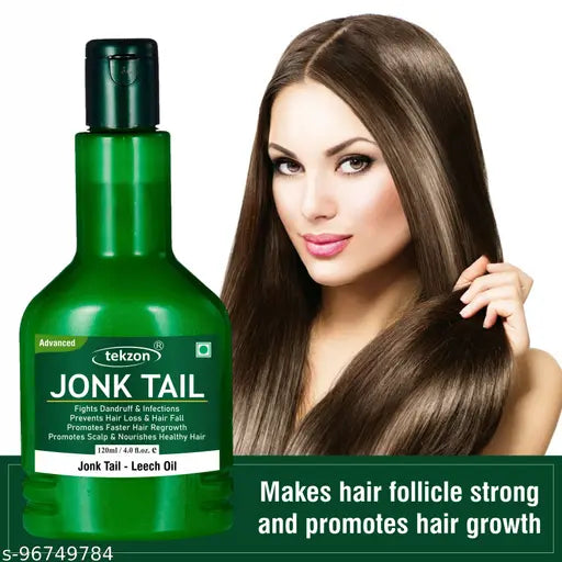 tekzon Jonk Oil - Leech Tail for Hair Growth, Hair Fall Control Hair Oil (120 ml) - Springkart 