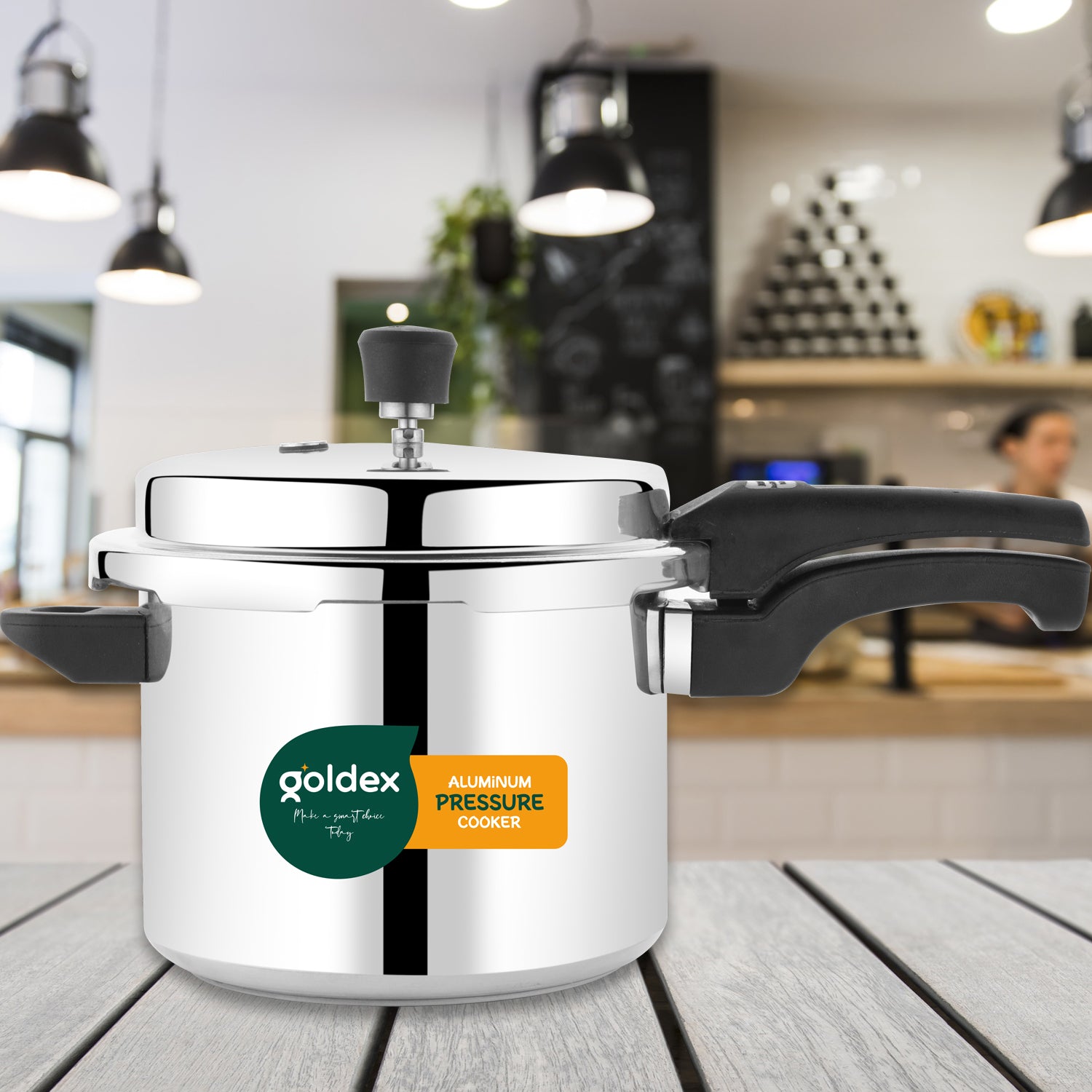 Aluminium Classic Goldex Pressure Cookers With Outer Lid (5 Litres) - Springkart 