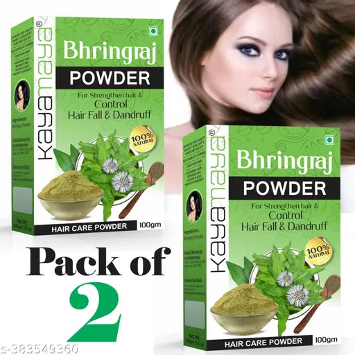 Bhringraj Powder for Nourishment of Skin and Hair (200g PACK OF 2) - Springkart 
