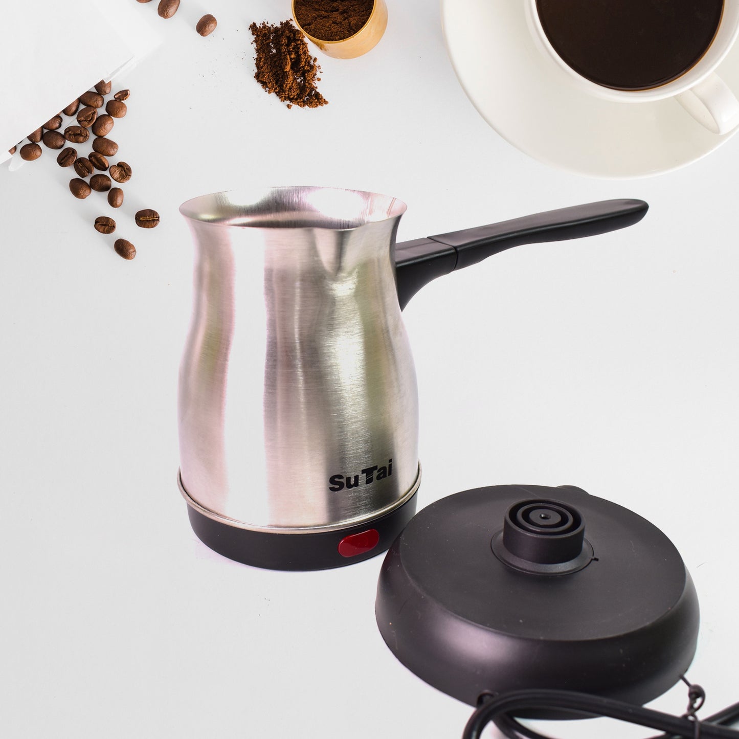 Coffee Pot Coffee Maker 800ml Even Heating Tea Maker Kettle (1 Pc) - Springkart 