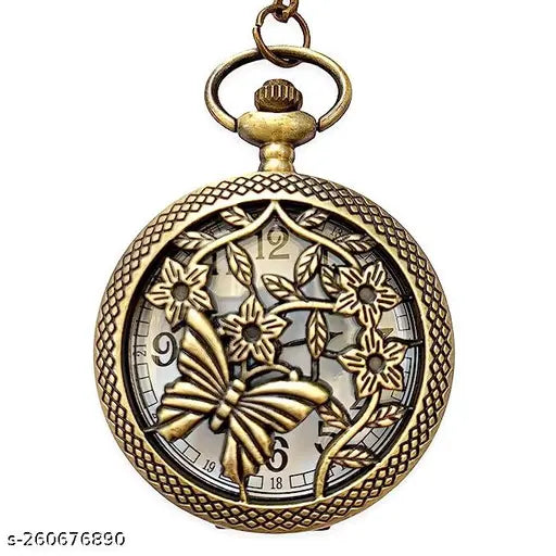 Vintage style Pocket watch keychain for car and bike