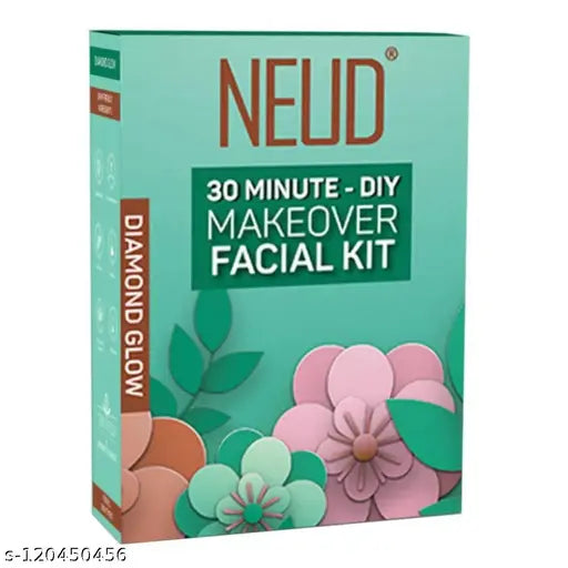 NEUD 6-Step DIY Makeover Facial Kit for Salon-Like Glow at Home - 1 Pack (60 gm) - Springkart 