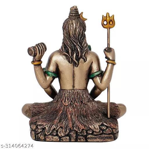 3.4-inch Cold Cast Bronze Lord Shiv Idol - Springkart 